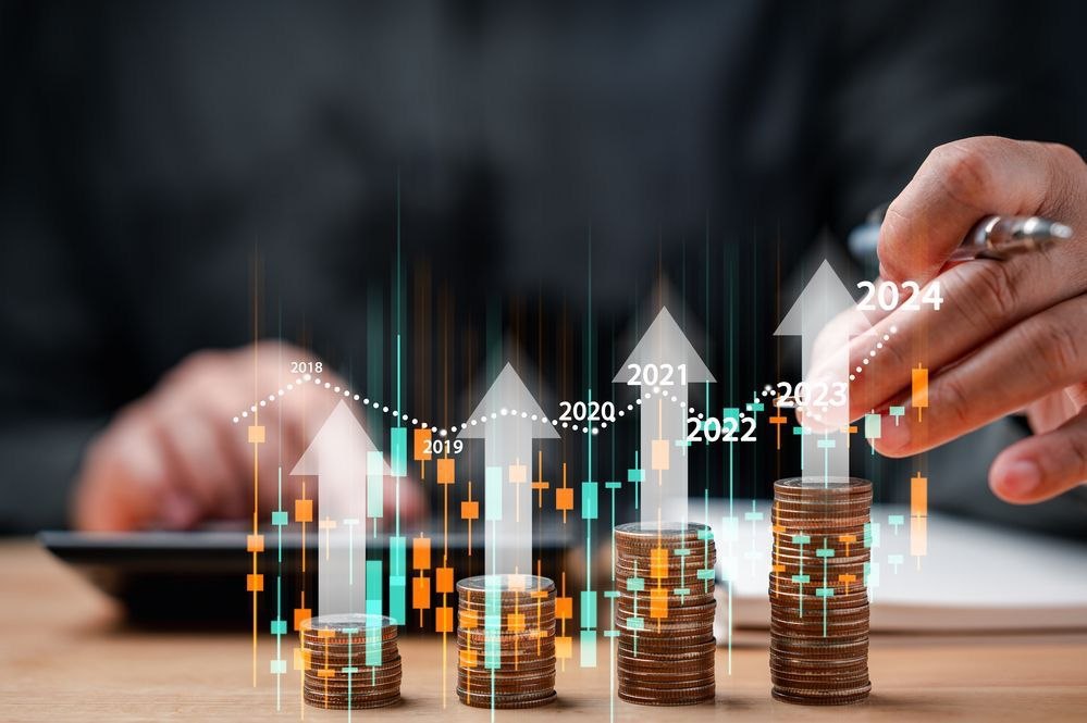 Investment portfolio growth over time